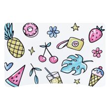 Дитяча парта регульована шкільна зі стільцем 905-130-1Б Фрукти біла**