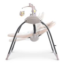 Дитяча електрокачель-шезлонг Гойдалка PD-A032-13 Закачуючий центр з 12 мелодіями / бежевий