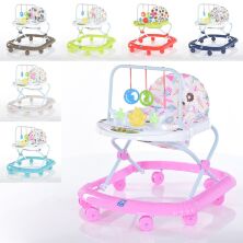 Музичні дитячі Ходунки на колесах M 0591-3 з ігровою панеллю / мікс кольорів