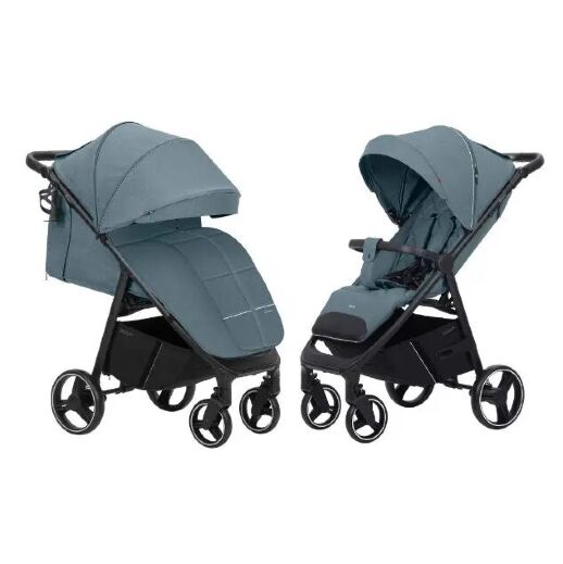 Дитяча коляска прогулянкова CARRELLO Bravo CRL-8512 Ice Blue чохол на ніжки, підсклянник, дощовик