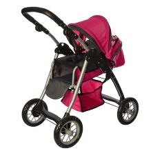 Коляска-трансформер для ляльок Melogo залізна 9388 висота 79 см люлька-переноска