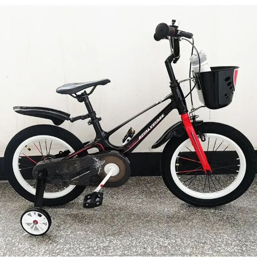 Велосипед дитячий двоколісний ROYAL VOYAGE 16-SHADOW колеса 16 дюймів Магнієва рама чорно-червоний