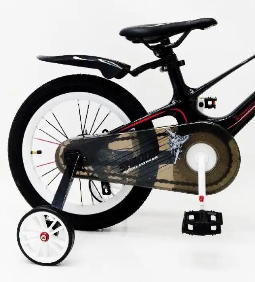 Велосипед дитячий двоколісний ROYAL VOYAGE 16-SHADOW колеса 16 дюймів Магнієва рама чорно-червоний