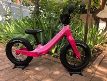 Беговел-велобіг від дитячий LANQ WLN1255 колеса 12 дюймів магнієва рама і вилка рожевий