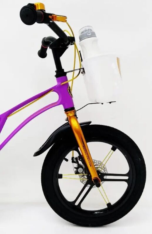 Велосипед дитячий двоколісний 16-GALAXY Violet колеса 16 дюймів дискові гальма рама магній фіолетовий