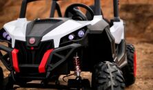 Дитячий двомісний електромобіль Bambi Racer 4WD Баггі M 3602EBLR-1 Квадроцикл білий **