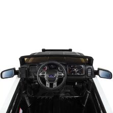 Дитячий двомісний електромобіль Джип машина Поліція M 4173EBLR-2 Ford Ranger ліцензійний / колір чорний**