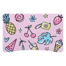 Дитяча парта регульована шкільна зі стільцем 905-130-2R Фрукти на рожевому тлі**