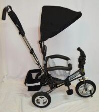 Велосипед-коляска дитячий триколісний Sigma LEX-903A-1 для хлопчика з м'якими бортиками / синій