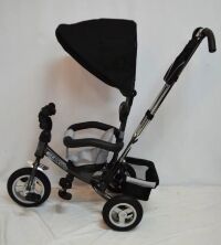 Велосипед-коляска дитячий триколісний Sigma LEX-903A-1 для хлопчика з м'якими бортиками / синій