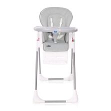 Стільчик для годування дитячий Lorelli (Bertoni) Cryspi Tender Blue Fun. Стілець з шкіряним сидінням. Блакитний