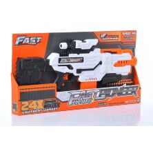 Іграшковий автомат-бластер 64см BIG504 з м'якими кулями 24 шт/на батарейці