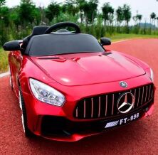 Дитячий електромобіль машина Mercedes M 4182EBLRS-3 м'яке сидіння / колір червоний