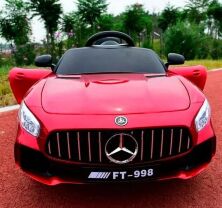 Дитячий електромобіль машина Mercedes M 4182EBLRS-3 м'яке сидіння / колір червоний
