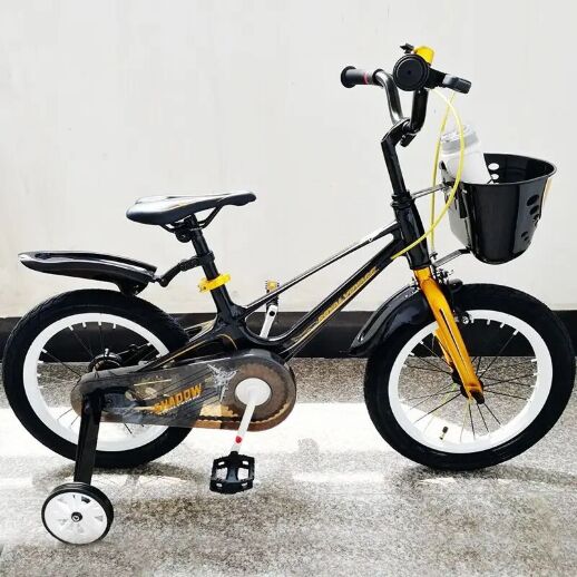 Велосипед дитячий двоколісний ROYAL VOYAGE 16-SHADOW колеса 16 дюймів Магнієва рама чорно-золотий