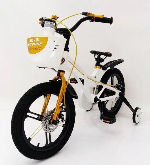 Велосипед дитячий двоколісний 16-GALAXY White колеса 16 дюймів дискові гальма рама магній білий