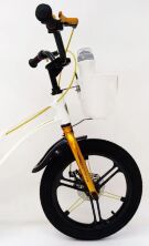 Велосипед дитячий двоколісний 16-GALAXY White колеса 16 дюймів дискові гальма рама магній білий