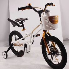 Велосипед дитячий двоколісний 16-GALAXY White колеса 16 дюймів дискові гальма рама магній білий