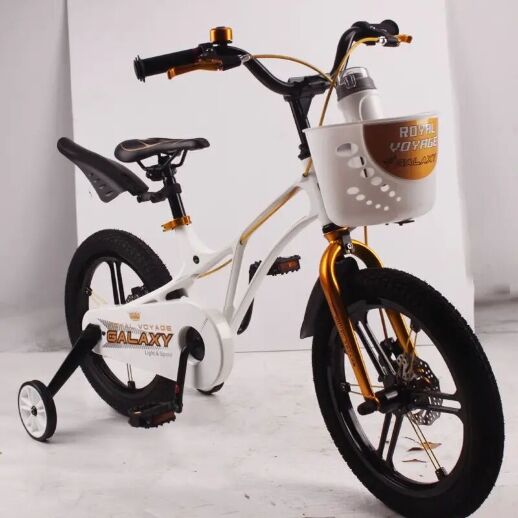 Велосипед дитячий двоколісний 16-GALAXY White колеса 16 дюймів дискові гальма рама магній білий