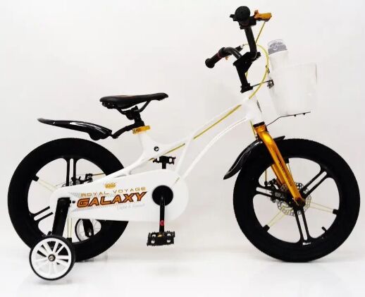 Велосипед дитячий двоколісний 16-GALAXY White колеса 16 дюймів дискові гальма рама магній білий