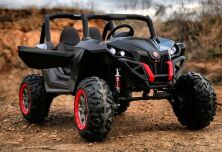 Дитячий двомісний електромобіль Bambi Racer 4WD Баггі M 3602EBLR-2 Квадроцикл чорний **