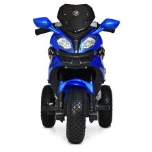 Дитячий електромобіль мотоцикл трицикл Bambi Racer M 4188AL-4 на надувних колесах / синій **