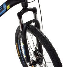 Велосипед спортивний алюмінієвий PROFI 26 дюймів G26OPTIMAL A26.1 SHIMANO чорний (матовий)-блакитний**