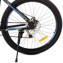 Велосипед спортивний алюмінієвий PROFI 26 дюймів G26OPTIMAL A26.1 SHIMANO чорний (матовий)-блакитний**