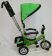 Велосипед-коляска дитячий триколісний Sigma LEX-903A-1 для хлопчика дівчинки з м'якими бортиками / салатовий