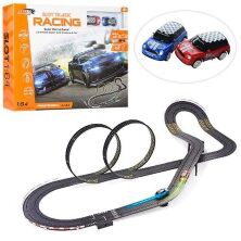 Автотрек траса гоночний трек JJ-34-2 працює від мережі / з машинками. Два пульта**