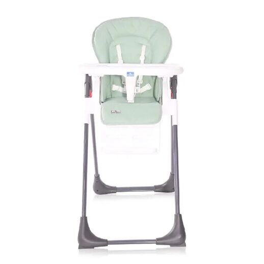 Стільчик для годування дитячий Lorelli (Bertoni) Cryspi Frosty Green Leather. Стілець з шкіряним сидінням.Зелений