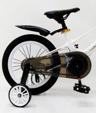 Велосипед дитячий двоколісний ROYAL VOYAGE 16-SHADOW колеса 16 дюймів Магнієва рама біло-золотий