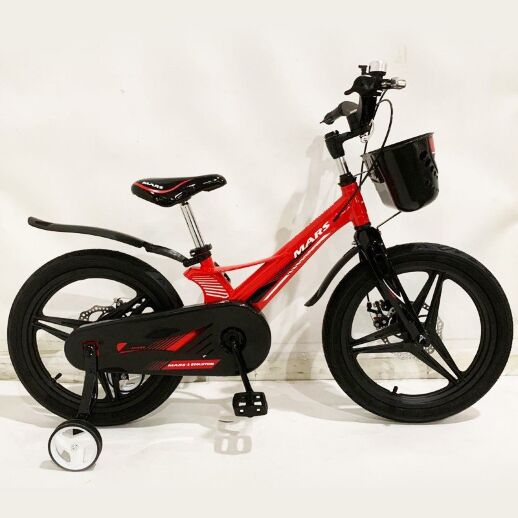 Дитячий двоколісний велосипед MARS-2 Evolution колеса 18 дюймів магнезиевая рама червоний