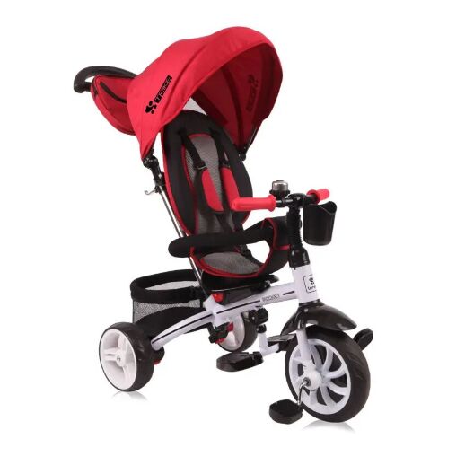 Велосипед-коляска дитячий триколісний беговел Lorelli (Bertoni) Rocket Red червоний