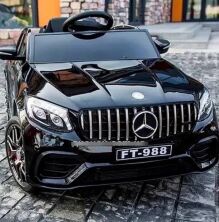 Дитячий електромобіль Машина Джип 4WD M 4560EBLRS-2 Mercedes одномісний, на EVA колесах / чорний автофарбування