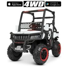 Дитячий одномісний електромобіль Джип Баггі Bambi 4WD M 4556EBLR-1 на EVA колесах / білий**