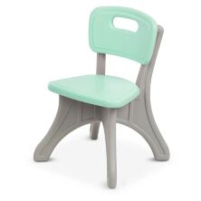 Дитячий пластиковий столик із двома стільчиками Bambi NEW TABLE-5 сіро-м'ятний**