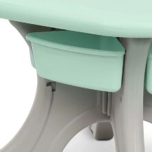 Дитячий пластиковий столик із двома стільчиками Bambi NEW TABLE-5 сіро-м'ятний**