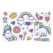 Дитяча парта регульована шкільна зі стільцем 905-132B Єдиноріжки біла**