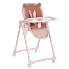 Дитячий стільчик для годування EL Camino ME 1037 CRYSTAL Bear Pink для дівчинки