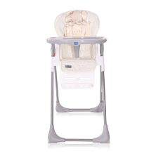 Стільчик для годування дитячий Lorelli (Bertoni) Cryspi Grey Elephant. Стілець з шкіряним сидінням. Сірий