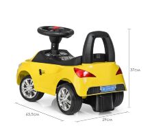 Дитяча каталка-толокар Bambi M 3147B (MP3) — 6 BMW Жовтий**