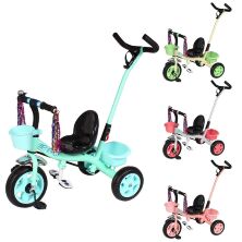 Велосипед триколісний TILLY ENERGY T-322 з батьківською ручкою чотири кольори