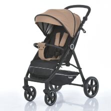 Дитяча прогулянкова АЛЮМІНІЄВА коляска M 5723 VIVA Beige з регульованою ручкою / бежева