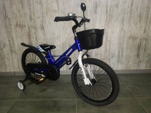 Велосипед дитячий двоколісний 1850D-HAMMER HUNTER колеса 18 дюймів синій магнієва рама