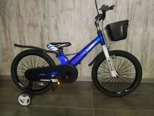 Велосипед дитячий двоколісний 1850D-HAMMER HUNTER колеса 18 дюймів синій магнієва рама