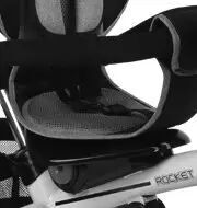 Велосипед-коляска дитячий триколісний беговел Lorelli (Bertoni) Rocket Grey Stars сірий