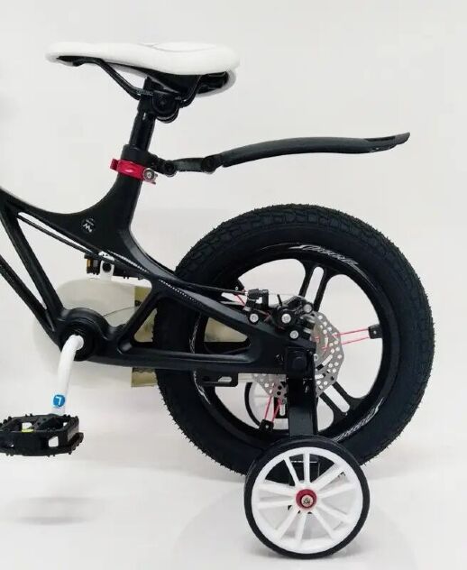 Велосипед дитячий двоколісний 14-MERCURY колеса 14 дюймів дискові гальма рама магній чорний