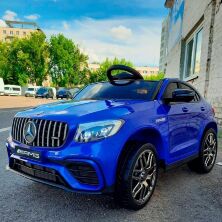 Дитячий електромобіль Машина Джип 4WD M 4560EBLRS-4 Mercedes одномісний, на EVA колесах / синій автофарбування