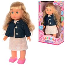 Функціональна лялька для дівчинки LIMO TOY M 3882-1 UA Даринка ходить є музика і звук